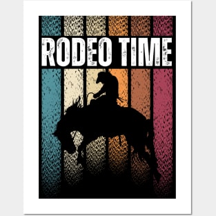 Rodeo Time Western Cowboy Posters and Art